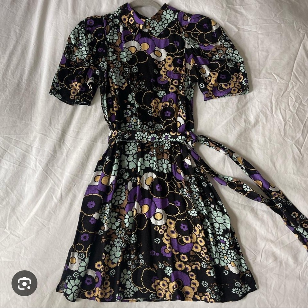 Ted Baker Saskiie Floral-Print Belted Dress